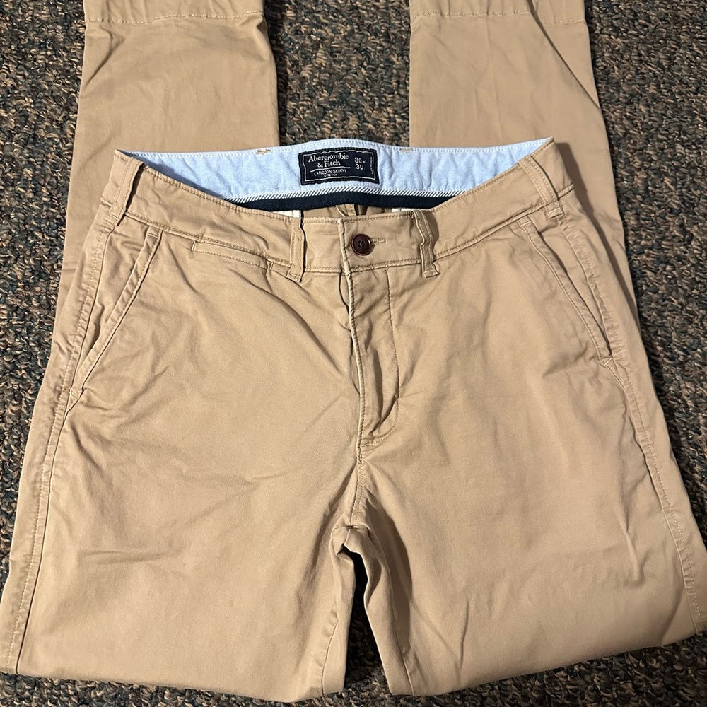 Abercrombie & Fitch Men's Khaki Chinos